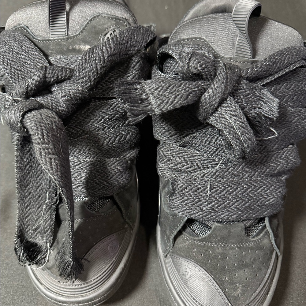 Lanvin Gray High-Top Sneakers